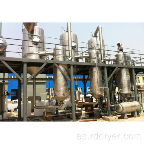 Aguas residuales tratamiento evaporador de efecto múltiple